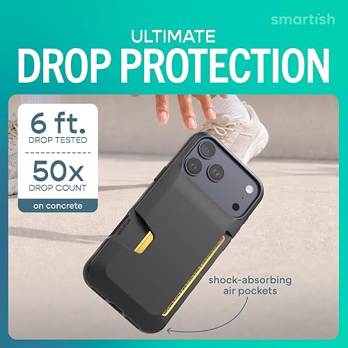 Smartish Wallet Slayer Vol. 1 Funda Tipo Portafolios para iPhone 2025 Pro MAX