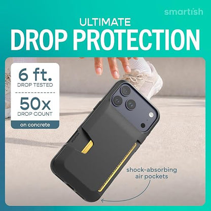 Smartish Wallet Slayer Vol. 1 Funda Tipo Portafolios para iPhone 2025 Pro MAX
