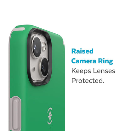 Speck - Funda para iPhone 15 Plus y 14 Plus, Funda Delgada para teléfono con protección contra caídas, Resistente a los arañazos y Tacto Suave para iPhone de 6.7 Pulgadas, Funda de Doble Capa, Color
