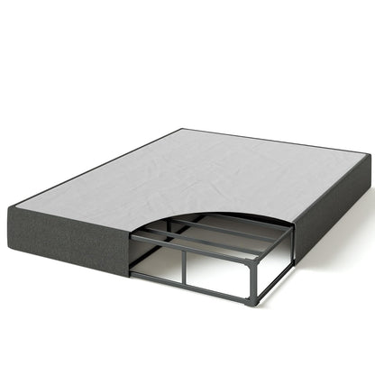 Zinus WonderBox (TM) - Resorte de Caja Inteligente de 9 Pulgadas, Base de colchón de Montaje rápido, Marco de Metal Duradero, matrimonial, Gris