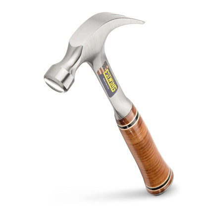 Estwing - Martillo de carpintero curvado con cara suave y agarre de piel (567 g) - 12 oz