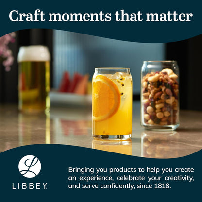 Libbey Classic Can Tumbler Vaso, Juego de 4