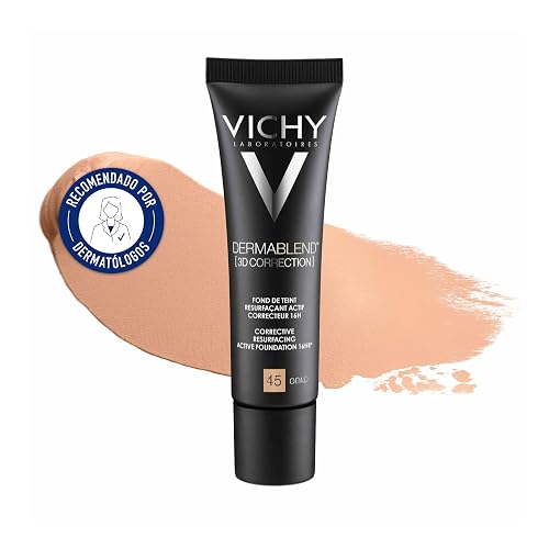 VICHY Base de Maquillaje 3D en Mousse para Pieles Mixtas a Grasas FPS 25 Vichy Dermablend T45 30ml