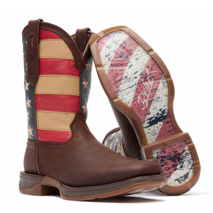 Durango Bandera rebelde para hombre café Db5554 Botas vaqueras tradicionales para hombre