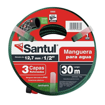 Santul 5668 Manguera Reforzada con 3 Capas 30 M Conex 1/2"