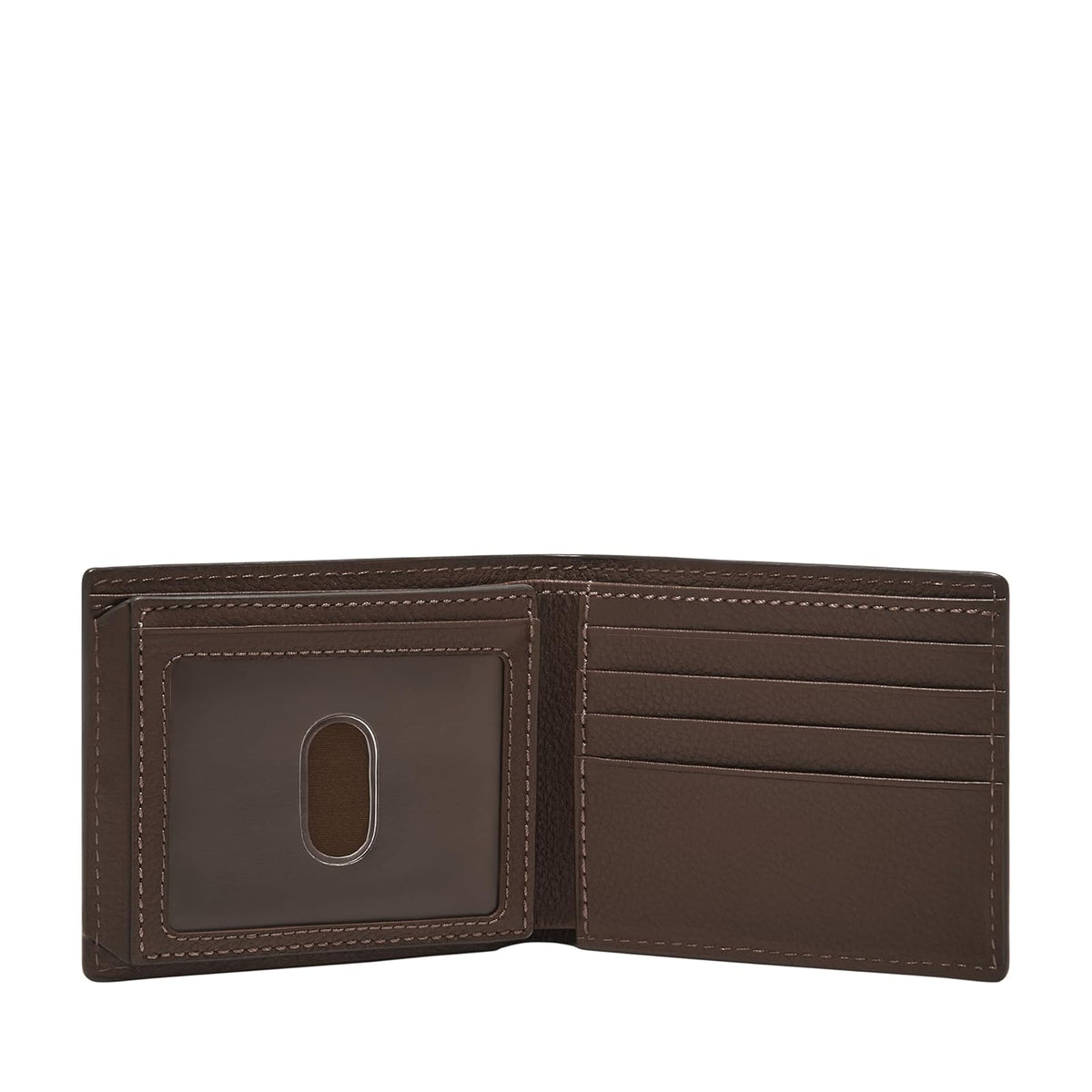 Cartera plegable Fossil Carson de piel en color marrón para hombre