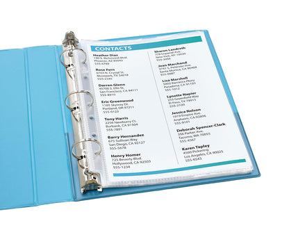 Avery 77004 Protectores de Hojas Semi-color, Libres de PVC, 25 Protectores, color Transparente