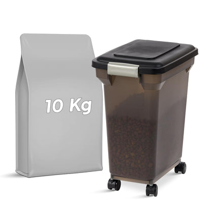 IRIS USA Contenedor Hermético para Alimento de Mascota - Smoke - 9.98 kg