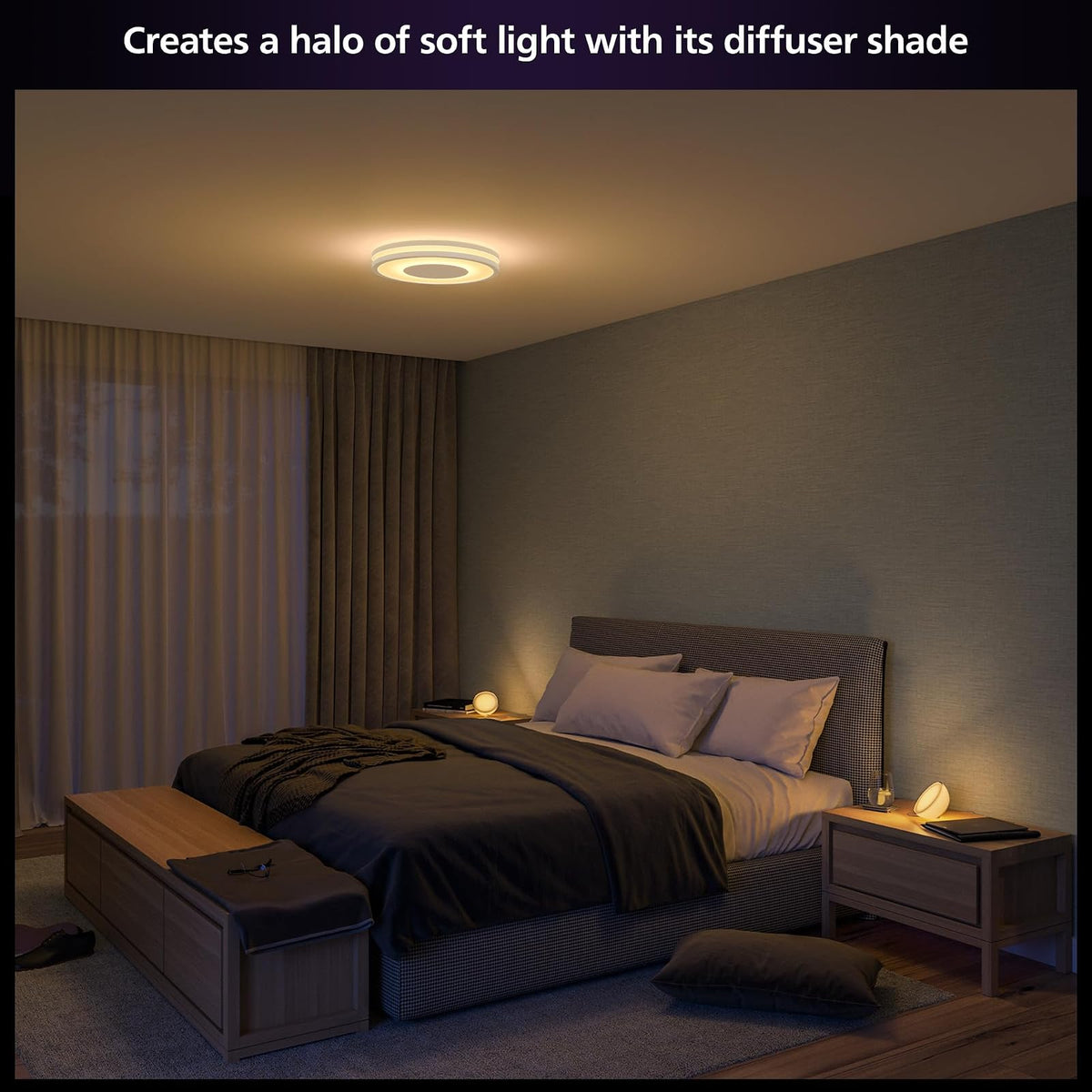 Philips Hue Luminario de Techo Inteligente Being Ceiling Philips blanco