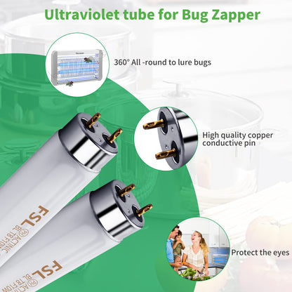 Kensizer Tubo De Luz De Repuesto | Paquete de 2, 13 pulgadas, 10 W, para bombillas electrónicas de 20 W, interiores y exteriores