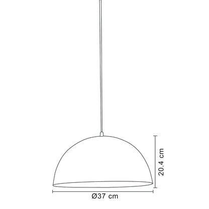 MAXXI MX-CL1803/B-3 Candil Decorativo Techo, Pantalla Blanco Interior, color Verde