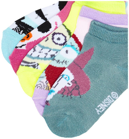 Disney Nightmare Before Christmas 5 Pack Shorty Socks Calcetines bebés unisex
