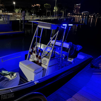 Nilight Marine 2 Luces LED de Navegacion 54 W, Haz de Inundacion Azul y Blanco, para Barco Kayak Yate, 18077CWB