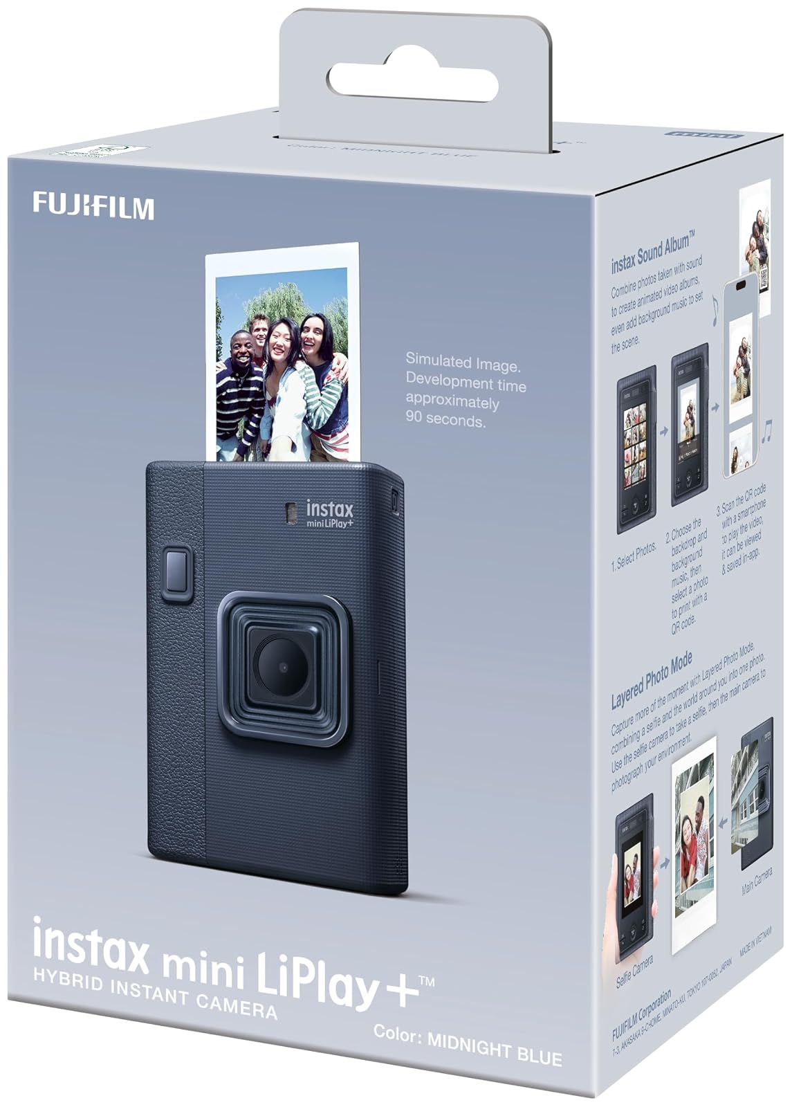 instax Cámara Fujifilm Mini LiPlay+ Azul