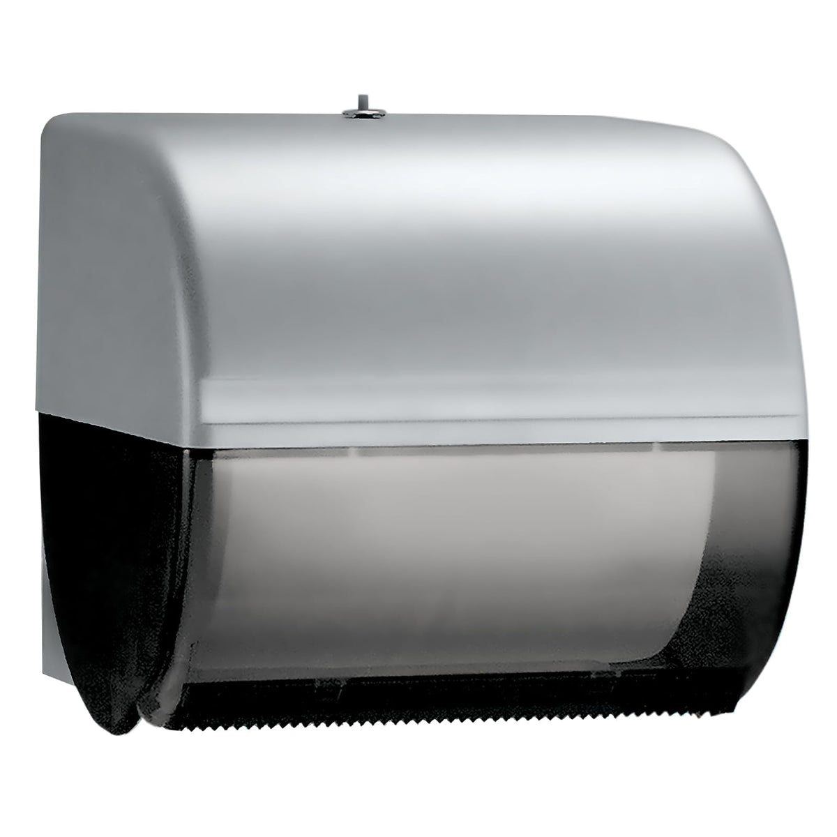 Kimberly-Clark Professional™ Omni - Dispensador de toallas de rollo duro (09746), color negro, para toallas de rollo de núcleo de 1.5 pulgadas, dispensador compacto, 10.5 x 10 x 10 pulgadas (cantidad 1)