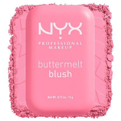 NYX Professional Makeup Buttermelt Blush Rubor en Polvo - Butta Together (rosa claro)