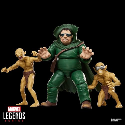 Marvel Legends Series, Pack múltiple Marvel'S Mole Man y Moloids, 3 Figuras coleccionables a Escala de 15 cm inspiradas en los cómics de Los Cuatro Fantásticos
