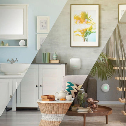 Airthings 4200 Kit de casa, radón, riesgo de moho y sistema de monitoreo de calidad del aire interior, multihabitación