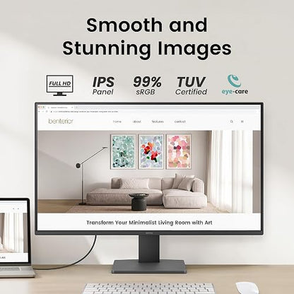 BenQ Monitor GW2791 27” 1080p FHD 100Hz IPS HDMI DP Tecnologías para el Cuidado de la Vista Bisel Ultra Delgado Software Eye-Care U