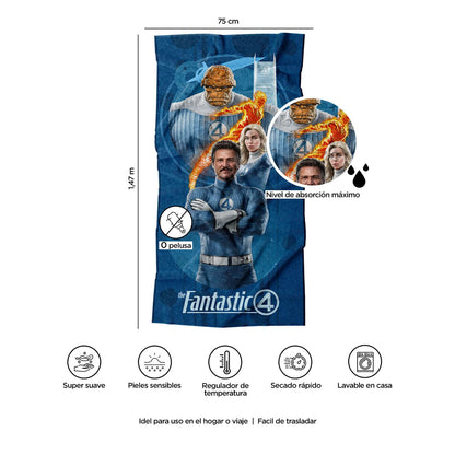 Providencia Toalla Premium para Baño 75x147 cm Fantastic Four Retro