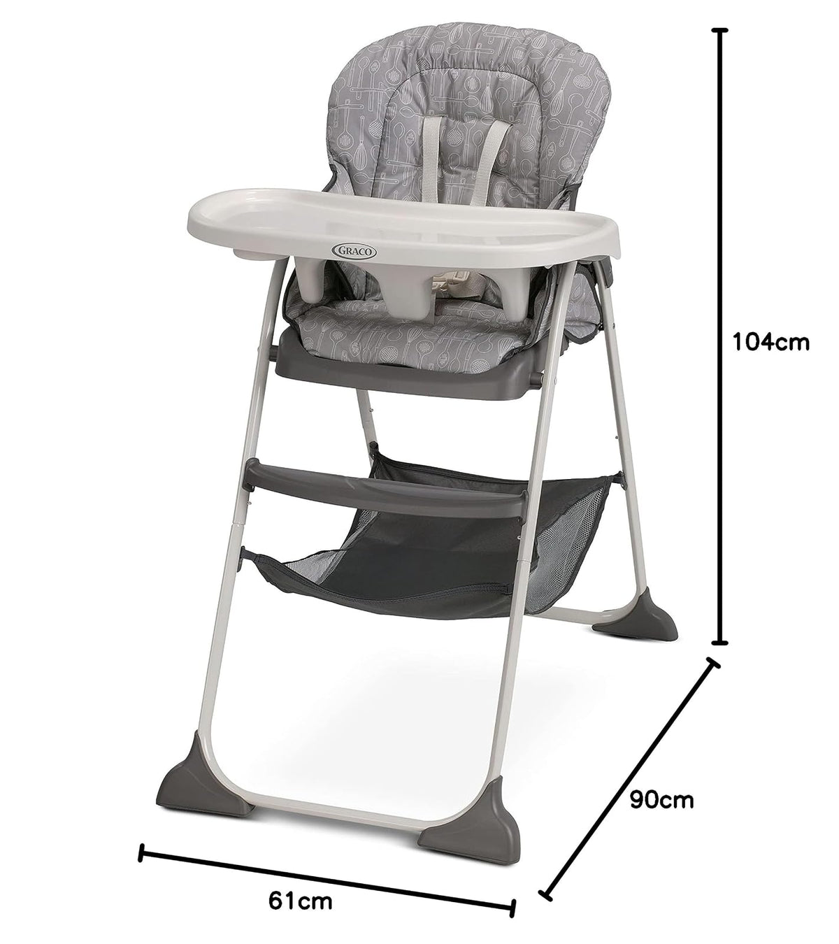 Graco Slim Snacker - Silla alta, Whisk