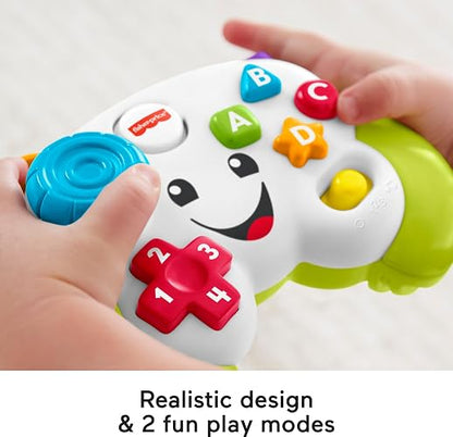 Fisher-Price Control de Juguete Ríe y Aprende con Luces Sonidos y Aprendizaje para Bebés de 6 Meses en Adelante