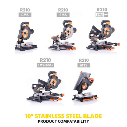 Evolution Power Tools - Hoja de sierra de corte, acero inoxidable