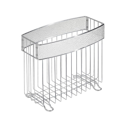 interDesign Rain Revistero, Transparente/Cromado