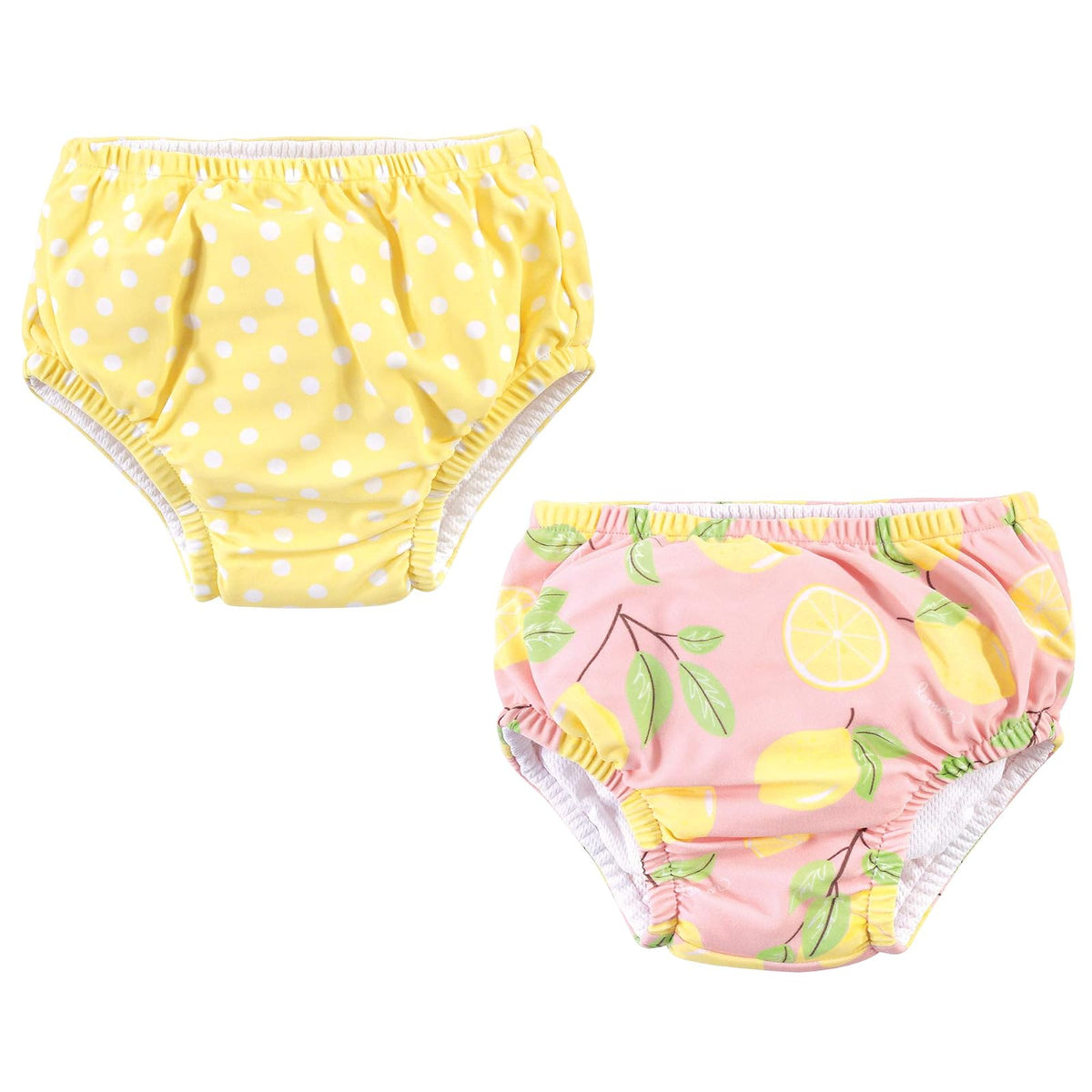 Hudson Baby Pañal de Natación Reutilizable - Limones Rosados - 4T