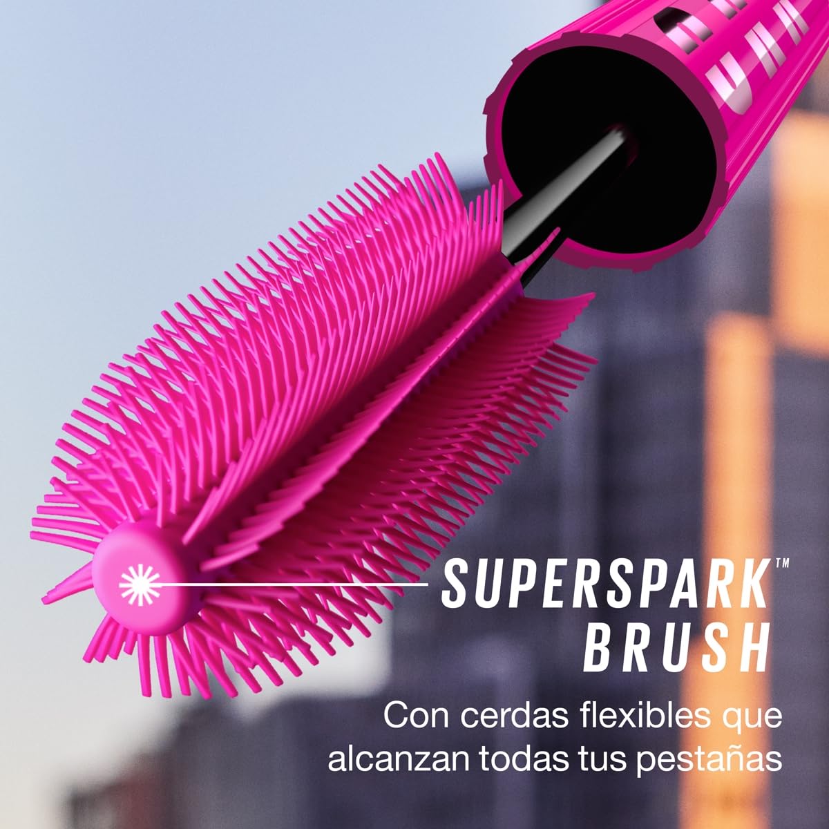 Maybelline New York Lash Sensational Firework, Máscara de Pestañas Lavable con Provitamina B5, Libre de Grumos, Efecto Chispeante 360°, Tono Negro, 8.75 ml