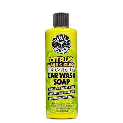 Chemical Guys Jabón Espumoso para Lavar Automóviles CWS_301_16SW, 473 ml, Aroma Cítrico