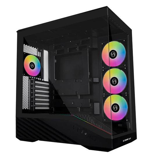 Lian LI Vector V100 Black – ARGB Full Tower ATX/mATX/ITX Case Pro Gaming Look