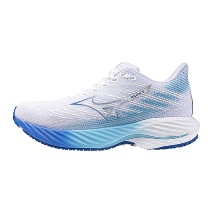 Mizuno Wave Rider 28 - Tenis de Correr para Mujer - 27.0 cm B - White-Mugen Blue