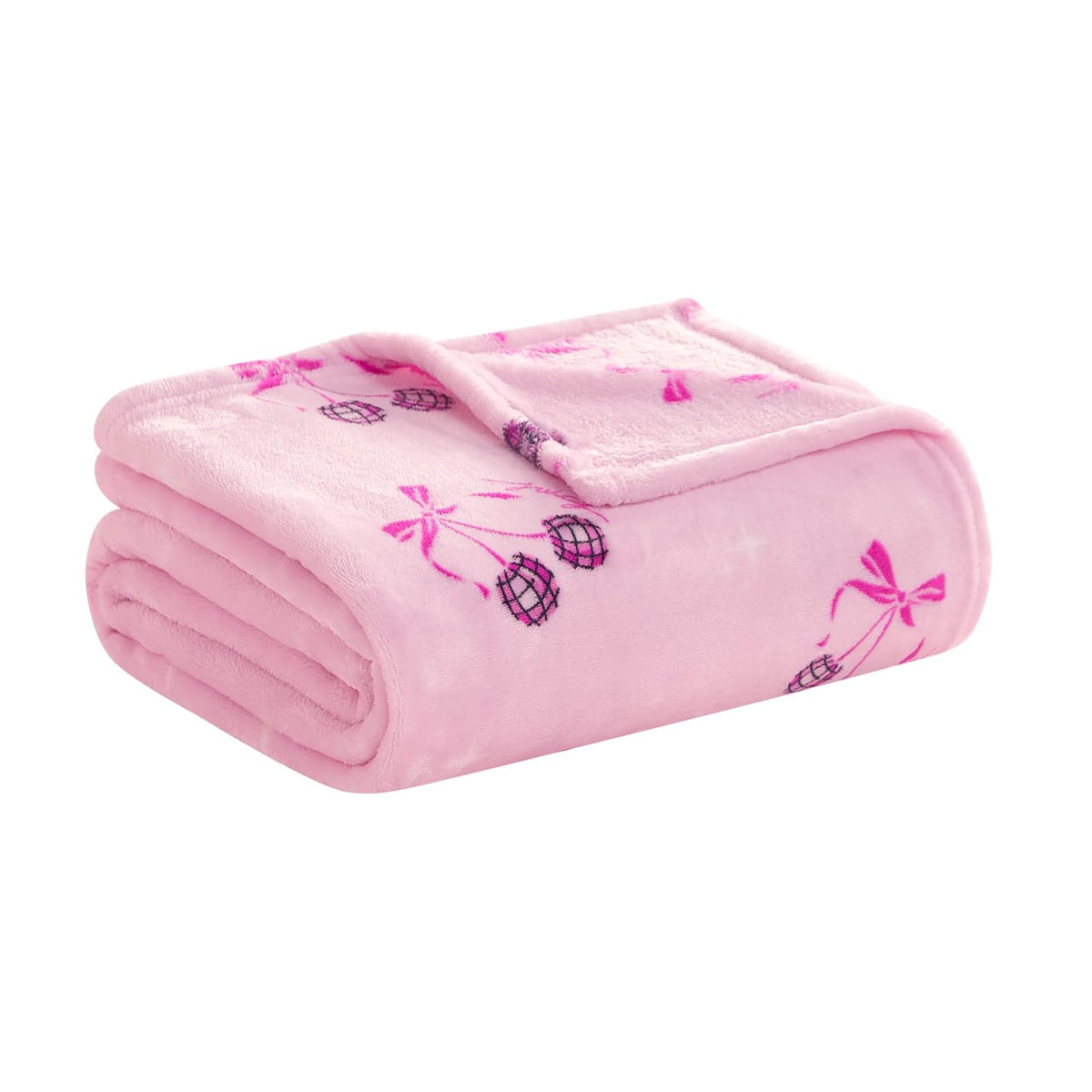 Juicy Couture - Manta de Felpa para Discoteca, 50 x 70 Pulgadas, Color Rosa