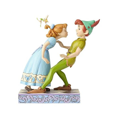 Enesco Disney Traditions by Jim Shore 65 Aniversario de Peter Pan y Wendy Stone Resina, Figura de 7.4 Pulgadas, 7.4 Pulgadas, Multicolor