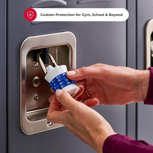 Master Lock 1535DWD Candado de Combinación con Letras para Recordar Fácilmente