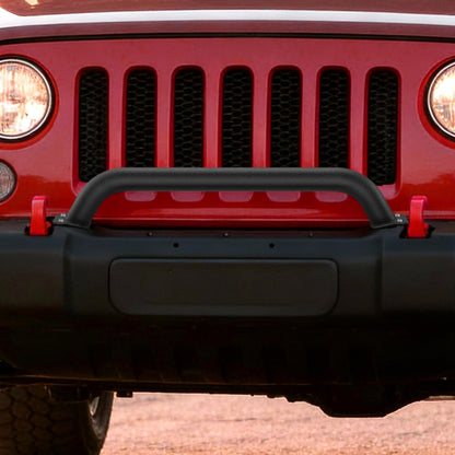 Nilight Protector de Cepillo para Polvo Frontal, Compatible con Jeep Wrangler JL 2018-2025, Gladiator JT 2019-2025, Protector de Rejilla de Barra de Acero se Adapta a Parachoques de Acero Rubicon de