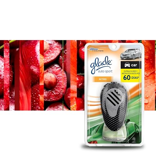 Glade Auto Sport Kit Aromatizante 1 Aparato y 3 Repuestos Nitro