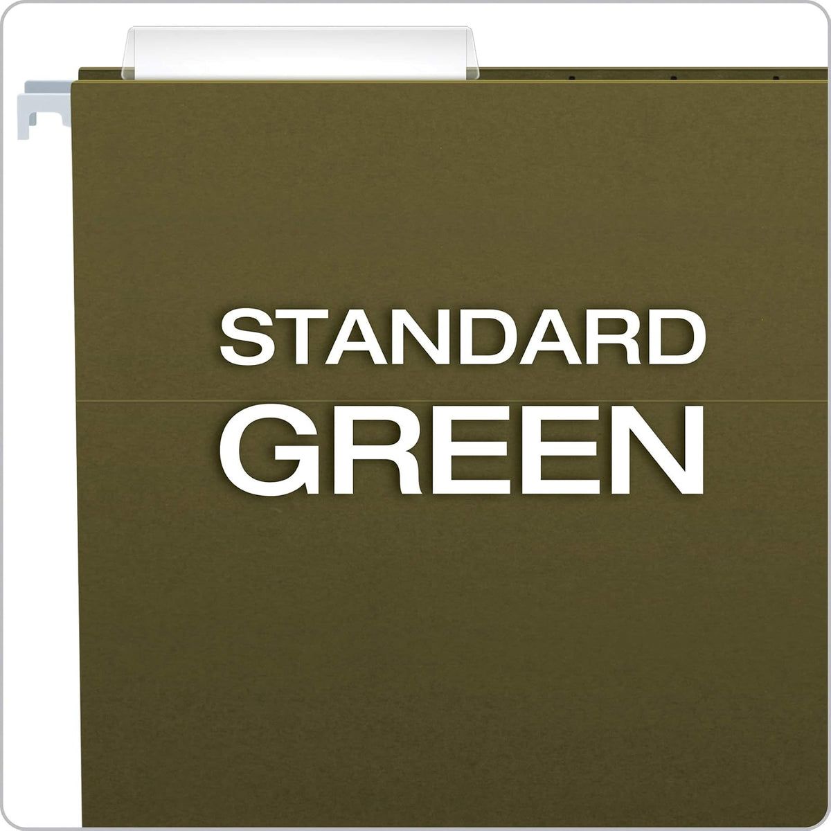 Pendaflex Carpetas colgantes recicladas, tamaño legal, verde estándar, corte 1/3, 25/BX (81621)