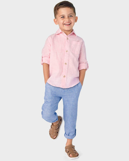 Gymboree Y Camisas de Manga Larga con Botones para niños pequeños Camisa Abotonada para Bebé-Niños