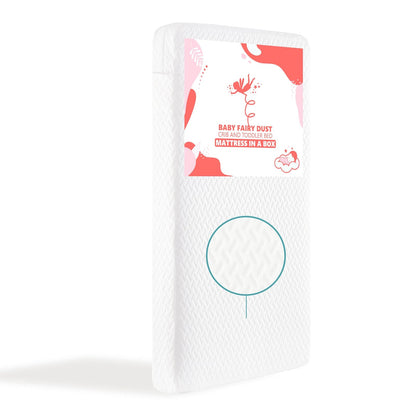 Dream On Me Colchón de Espuma para Cuna y Cama Infantil, 5 Pulgadas - Polvo de hadas para bebés - Colchón