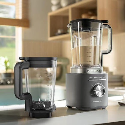 KitchenAid Licuadora Pure Power Dúo con 2 vasos, Tritán y Vidrio Deep Gray