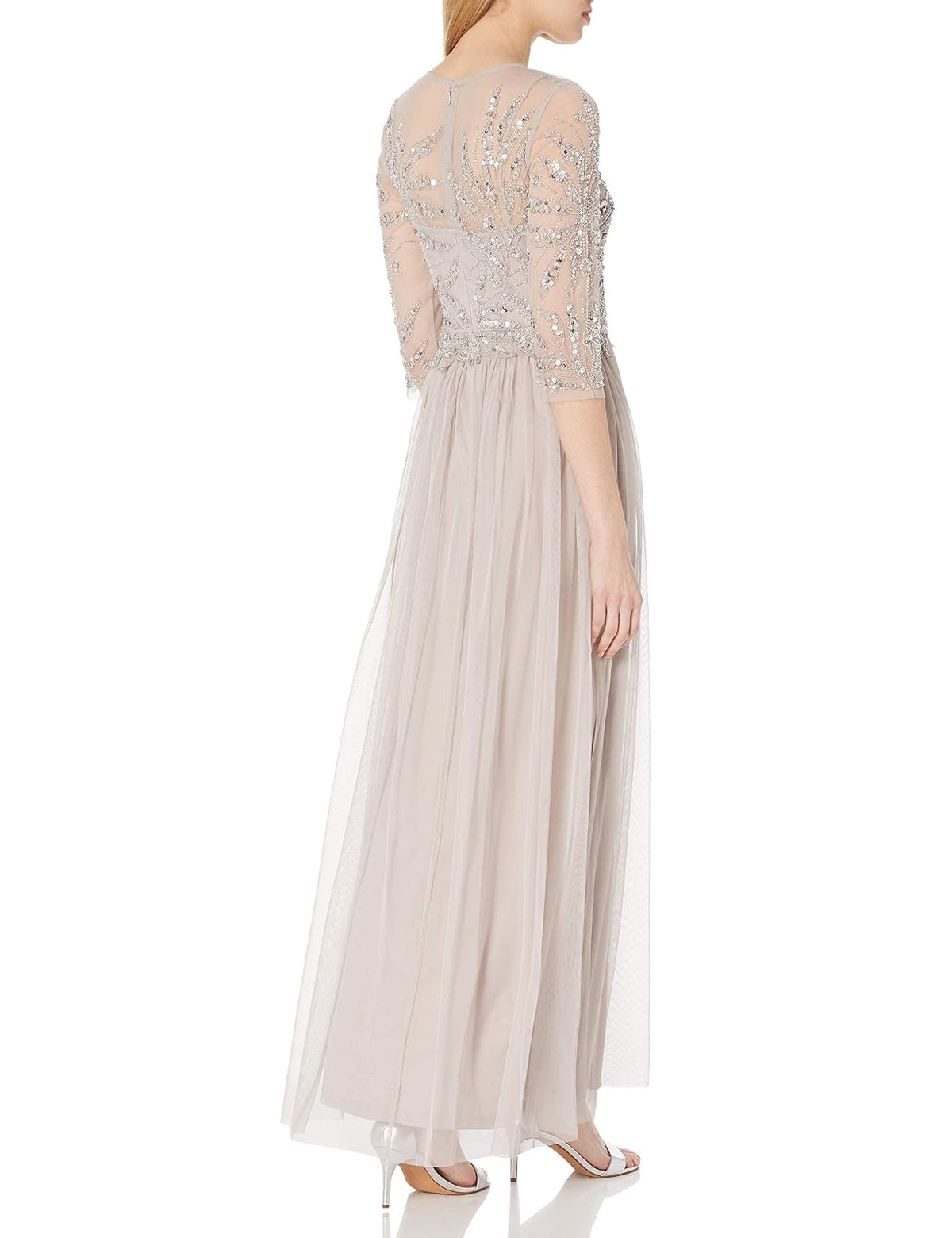 Adrianna Papell Long Beaded Dress Vestido para Ocaciones especialesMujer