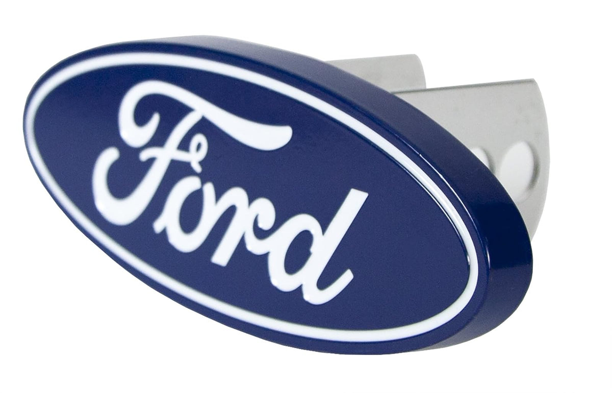 Plasticolor 002236 - Cubierta de Enganche Ovalada para Ford Clase II, 1.25 Pulgadas y Clase III, receptores de 2 Pulgadas, Aluminio Billet