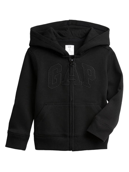 GAP Sudadera con Capucha y Cierre para Bebé y Niño - 6-12 Meses - True Black V2 2