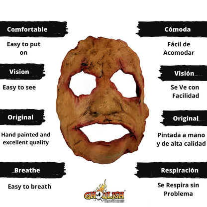 Ghoulish Productions Serial Killer, Máscara Terrorífica de Asesino Serial, Máscaras Creepy de Asesinos Ideales para Halloween y Fiestas de Disfraces