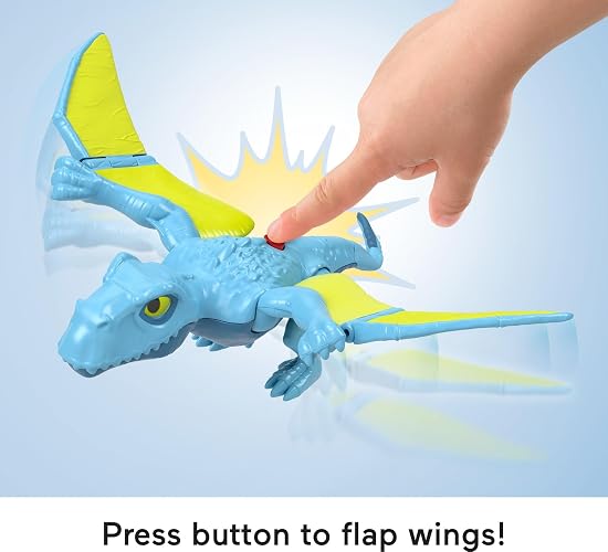 Imaginext Jurassic World Dinosaurio de Juguete Rebirth Dimorphodon para niños de 3 años en adelante