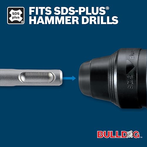 Bosch HCST006 SDS-plus Juego de Brocas Intercambiables para Mampostería, Cinceles y Carburo, 6 piezas