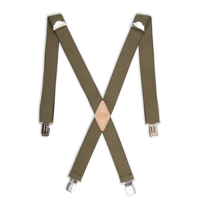 Dickies Tirantes de clip recto sólido de 1-1/4 Suspensores para para hombre - Verde - Talla Única