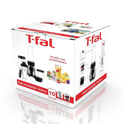 T-FAL Mini Procesador de alimentos/Licuadora Actimix | Resultados saludables y nutritivos gracias a sus múltiples usos, simplificado a un botón, capacidad de 750ml. BL1BKDMX